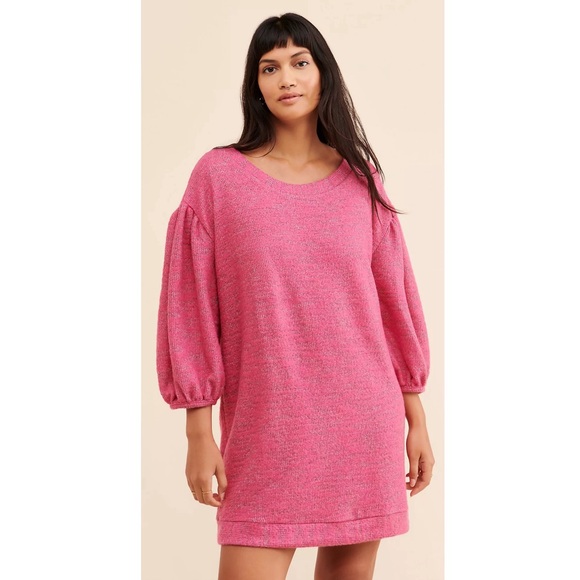 Anthropologie Dresses & Skirts - Anthropologie Saturday/Sunday Lyla Cozy Tunic Dress in Pink Size Small Petite